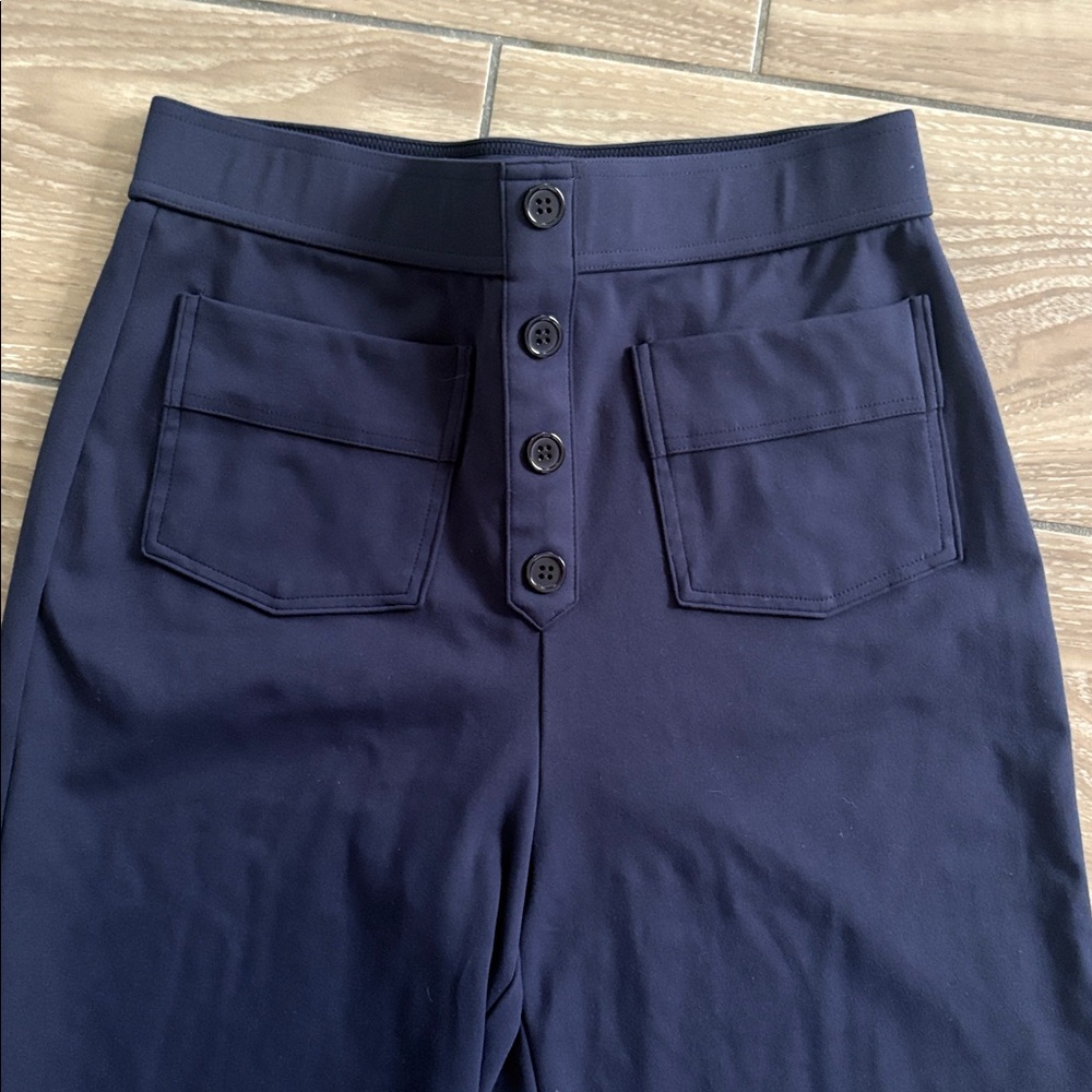 Halara Navy Blue Stretch Pull On Pants Womens Size M - Picture 3 of 7